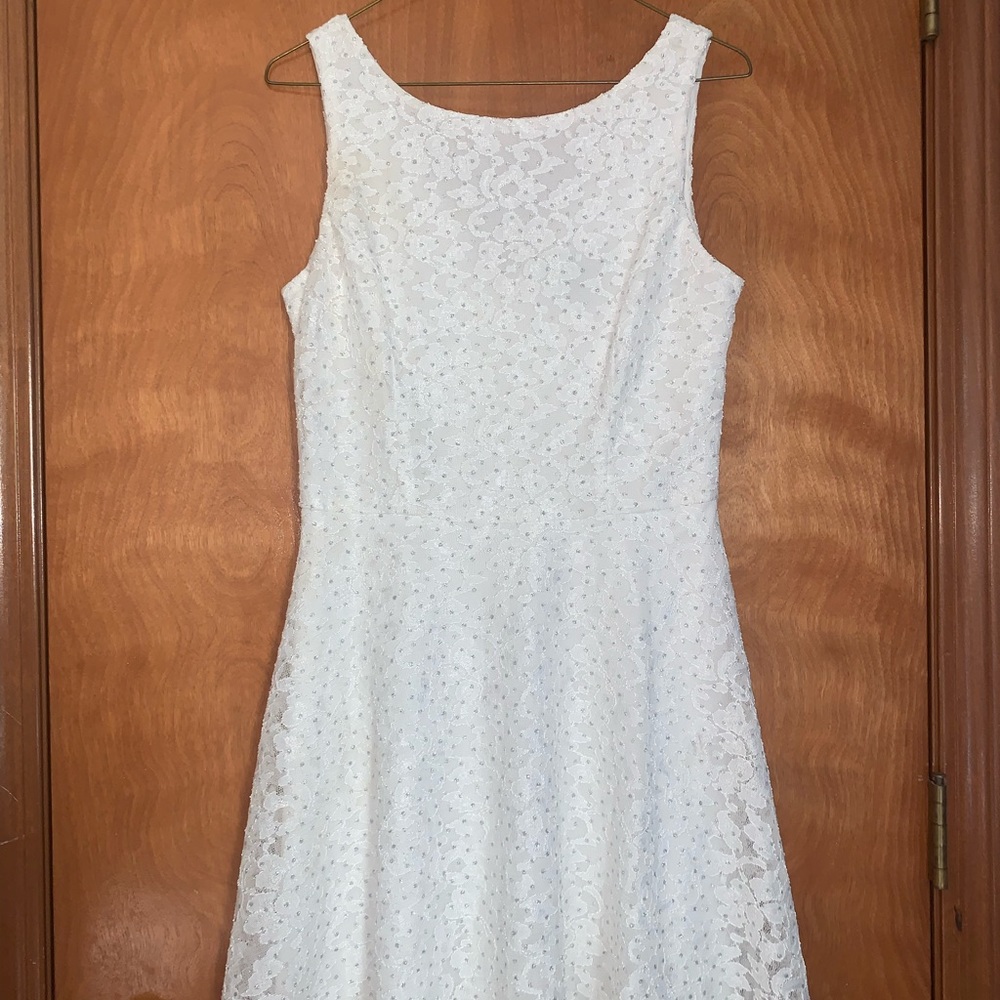 Speechless White Lace Fit&Flare Sleeveless Size 9